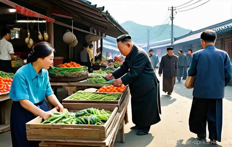 북한의 인구 분포 도시와 농촌 비교 - **Prompt 2: Resilient Rural Life on a Collective Farm**
"A vast agricultural field in rural Nort... 북한의 인구 분포 도시와 농촌 비교 - **Prompt 2: Resilient Rural Life on a Collective Farm**
"A vast agricultural field in rural Nort...